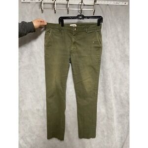 Taylor Stitch Pants Men's‎ 34X35 Olive Twill Straight Democratic Outdoor Casual